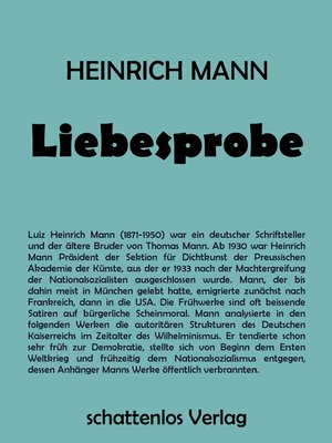 cover image of Liebesprobe